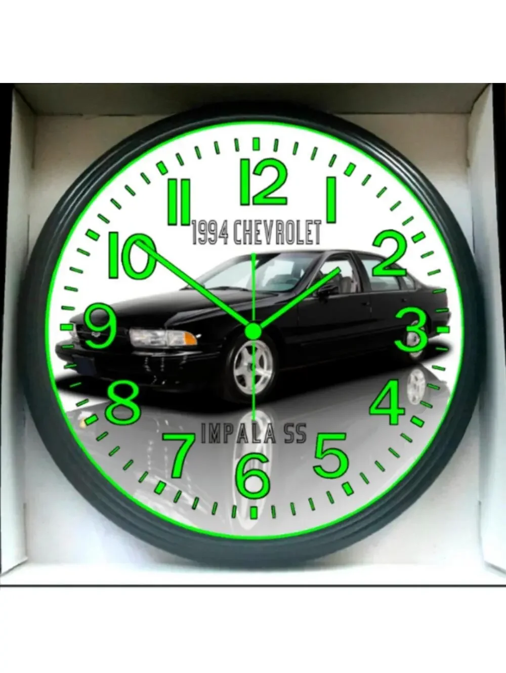 1994 Chevrolet Impala SS Glow In The Dark Wall Clock New!